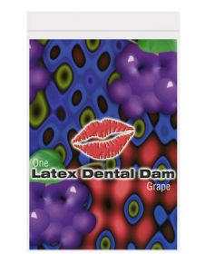 Latex dental dam, grape