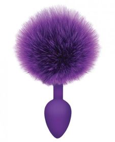 Purple Cottontails Silicone Bunny Tail Butt Plug