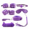 SM Bondage Restraint Set Sex Handcuffs Whip Anal Beads Butt Plug Anal Plug Bullet Vibrator Sex Toys for Woman Adult S&M Fetish