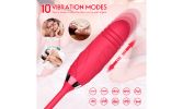 10 Speeds Vibration Suction Rose Nipple Clitoral Sucking Vibrator Sex Toy